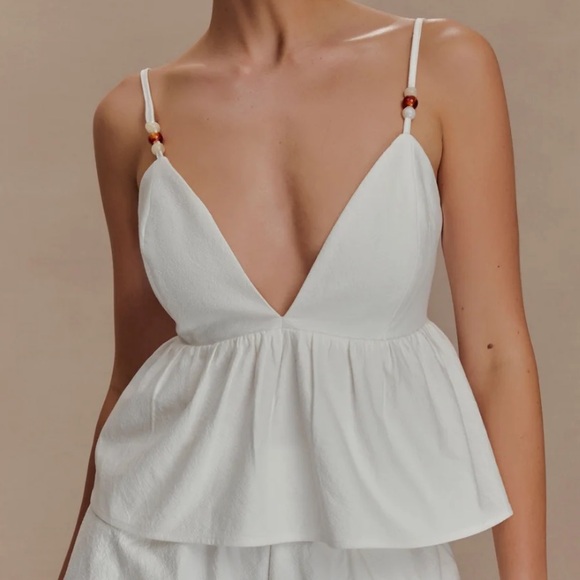 Meshki Tops - Meshki cotton beaded top